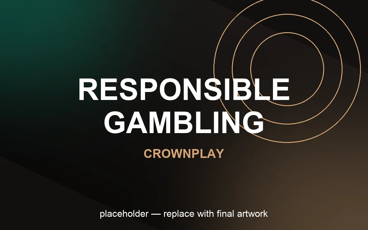 Outils de jeu responsable sur CrownPlay